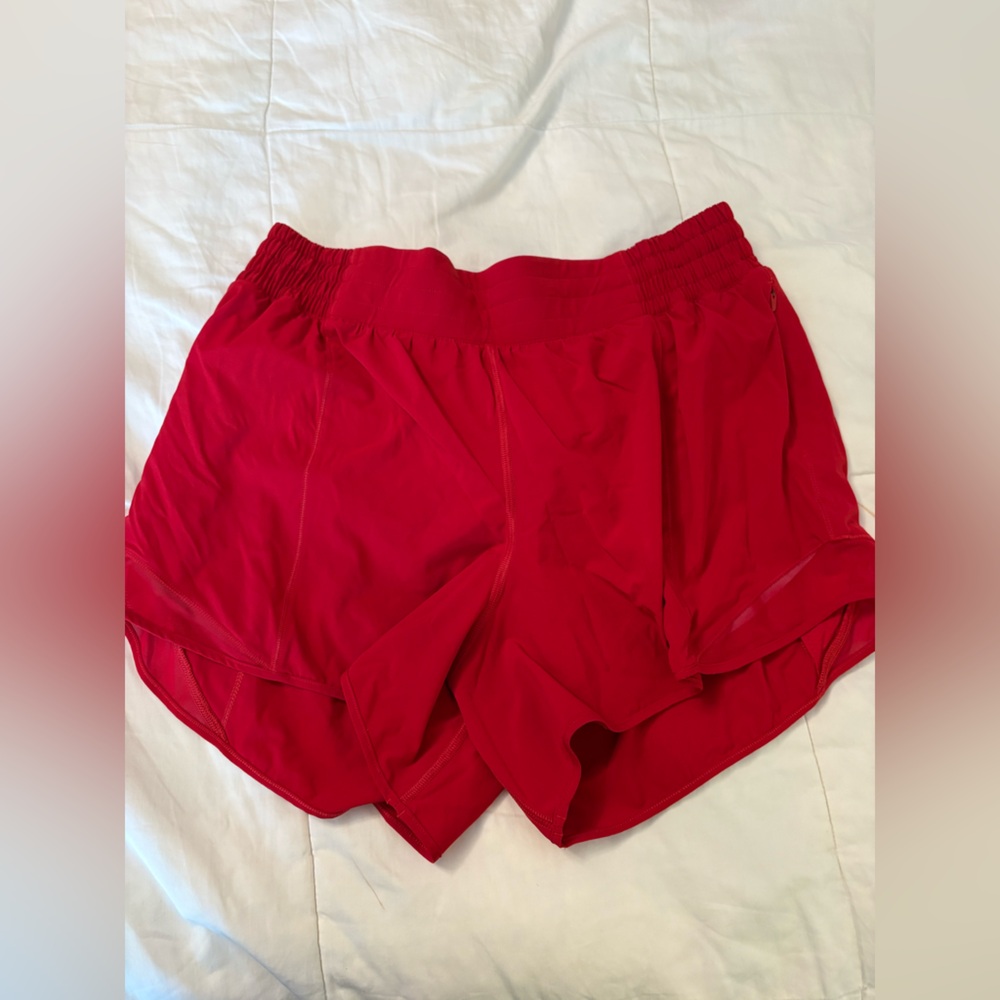 lululemon athletica Women's Bright Red Running Shorts